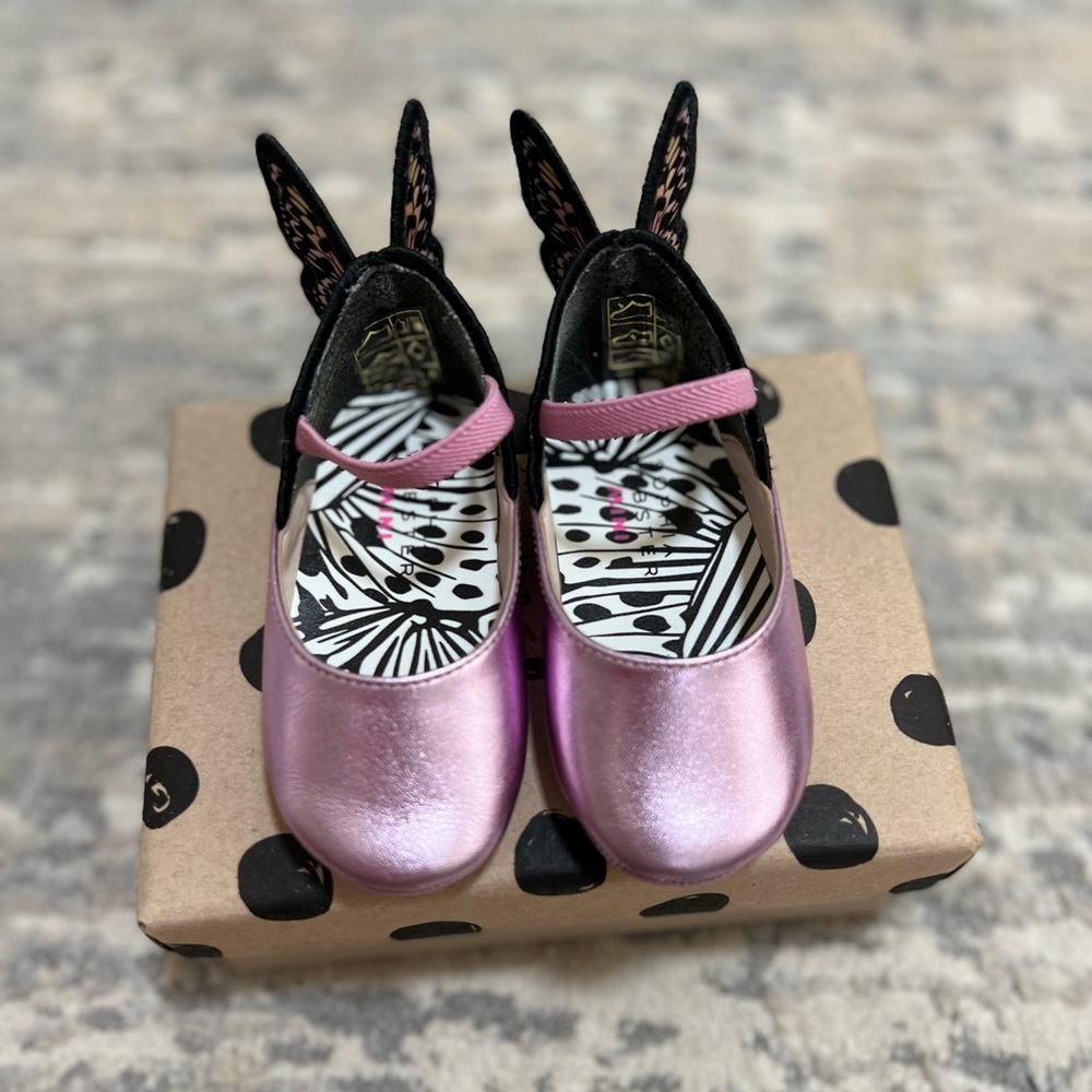 Sophia Webster Chiara embroidery flat baby shoes 18/19